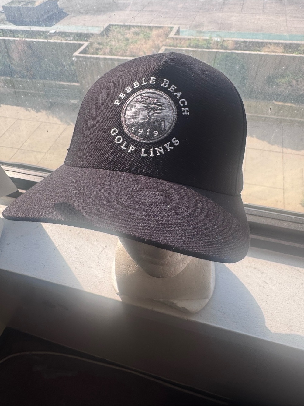 Travis Matthew Pebble Beach Golf Links Black Baseball Cap size L/XL